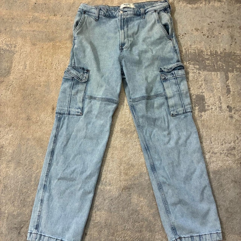 Hollister Baggy Cargo Jeans Size 36/32